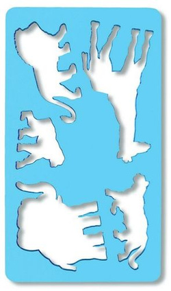 SZABLONY ZWIERZĘTA LEW SŁOŃ ŻYRAFA - KOH-I-NOOR