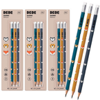 OŁÓWEK HB Z GUMKĄ ZWIERZĄTKA BB FRIENDS BOYS INTERDRUK 3 szt. - 3 opak.