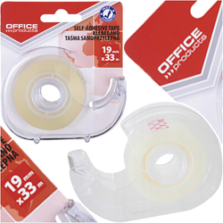 TAŚMA SAMOPRZYLEPNA Z DYSPENSEREM OFFICE PRODUCTS 19mm x 33m - 5 szt.
