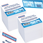 KOSTKA NIEKLEJONA 800 kart. 90x90x85 BLOCZEK BIUROWY BIAŁY XXL DONAU - 2szt