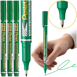 CIENKOPIS FOLIOPIS MARKER PERMANENTNY 0,6mm PENTEL NF450 ZIELONY - 3 szt.