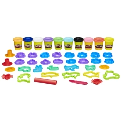 PLAY-DOH CIASTOLINA MASA PLASTYCZNA ZESTAW STEMPELKÓW 560g 10 KOL. HASBRO