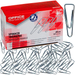 SPINACZE BIUROWE TRÓJKĄTNE OFFICE PRODUCTS 28mm SREBRNE 100 SZTUK