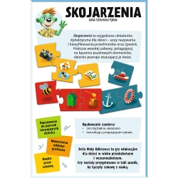GRA EDUKACYJNA DLA DZIECI SKOJARZENIA MAŁY ODKRYWCA UKŁADANKA TREFL 02808