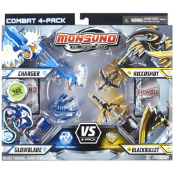 5W1 WALKA ROBOTÓW GRA MONSUNO ARENA 58X43CM FIGURKI 4 WYRZUTNIE