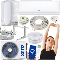 KLIMATYZATOR ŚCIENNY AUX Q-SMART ECO 5,3 kW ZESTAW DO MONTAŻU 3MB - 2 szt.