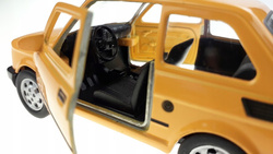 SAMOCHÓD WELLY PRL 1:34 FIAT 126P MALUCH ŻÓŁTY