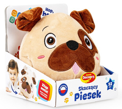 SKACZĄCY PIESEK INTERAKTYWNY PIŁKA ODTWARZA DŹWIĘKI NAGRYWA MÓWI PL DUMEL