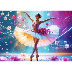 PUZZLE 1000 ELEMENTÓW TAŃCZĄCA BALETNICA BALERINA UKŁADANKA TREFL 10954