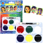 FARBY DO  MALOWANIA TWARZY CIAŁA 6 KOLORÓW ZMYWALNE FLAMINGO TITANUM