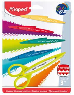 NOŻYCZKI KREATYWNE OZDOBNE 5 WYMIENNYCH OSTRZY O RÓŻNYCH WZORACH MAPED