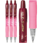 DŁUGOPIS AUTOMATYCZNY ERGONOMICZNY ŻELOWY RÓŻOWY G2 BUBBLE PILOT - 3 sztuki