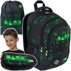 PLECAK SZKOLNY PIÓRNIK WOREK ST.RIGHT 3w1 BP-26 DLA GRACZA GREEN GAME