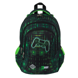 PLECAK SZKOLNY MŁODZIEŻOWY ST.RIGHT MAJEWSKI BP-26 DLA GRACZA NEON PAD GAME