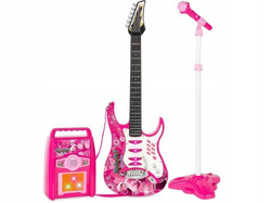 GITARA ELEKTRYCZNA MIKROFON WZMACNIACZ PIEC ROCK