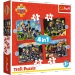 PUZZLE 4w1 STRAŻAK SAM: PRZYGODY STRAŻAKA SAMA UKŁADANKA TREFL 34632