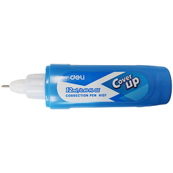 KOREKTOR W DŁUGOPISIE PIÓRZE METALOWA KOŃCÓWKA SZKOLNY 12 ml DELI - 2 szt.