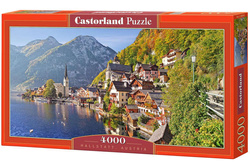 PUZZLE WIDOK HALLSTATT AUSTRIA GÓRY JEZIORO ALPY 4000 CASTORLAND 