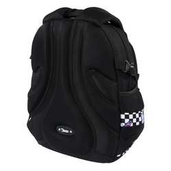 PLECAK SZKOLNY 4-KOMOROWY ST.RIGHT BP-01 SZACHOWNICA Z MOTYLAMI + NAKLEJKI