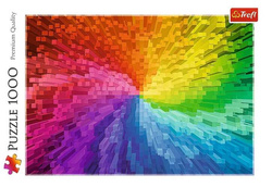 PUZZLE 1000 EL. TĘCZOWY GRADIENT FADE EKSPLOZJA KOLORÓW 10666 TREFL