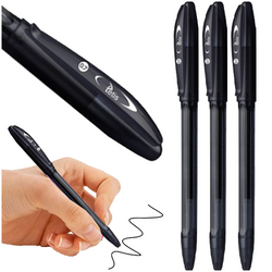 DŁUGOPIS CZARNY Z WKŁADEM OLEJOWYM IGŁOWA KOŃCÓWKA 0,7mm TETIS - 3 szt.