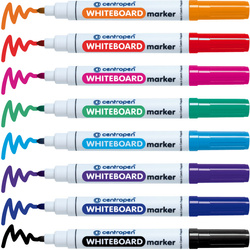 MARKERY DO TABLICY SUCHOŚCIERALNEJ FLAMASTRY PISAKI 8 KOLORÓW CENTROPEN
