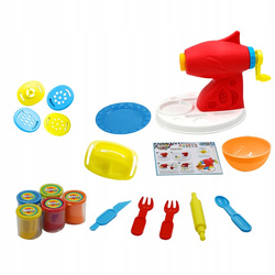 CIASTOLINA MASA PLASTYCZNA ZESTAW KREATYWNY MASZYNKA DO MAKARON SCENTOS