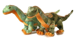 MASKOTKA WIELKI PLUSZOWY DINOZAUR ZIELONY BRACHIOZAUR 60 CM DEEF