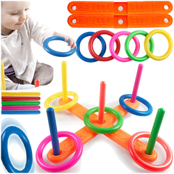 GRA ZRĘCZNOŚCIOWA SERSO RZUCANIE OBRĘCZAMI ĆWICZY REFLEKS RZUT DO CELU