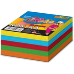 BLOCZEK KARTECZKI NIEKLEJONE KOSTKA 85x85mm 370 KOLOROWA INTENSYWNE KOLORY