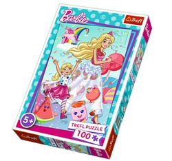 PUZZLE ŚWIAT BARBIE 100 EL - TREFL