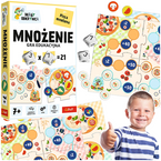 GRA EDUKACYJNA DLA DZIECI MNOŻENIE MAŁY ODKRYWCA UKŁADANKA TREFL 02802