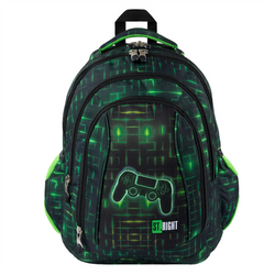 PLECAK SZKOLNY MŁODZIEŻOWY ST.RIGHT MAJEWSKI BP-04 NEON PAD + NAKLEJKI