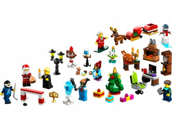 LEGO CITY KALENDARZ ADWENTOWY ŚWIĄTECZNY KLOCKI 60381 OTWIERANA PLANSZA