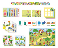 GRA PLANSZOWA EDUKACYJNA 8 GIER W 1 MEMO UCZĘ SIĘ BAWIĄC PUZZLE CLEMENTONI