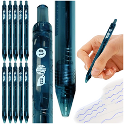 DŁUGOPIS AUTOMATYCZNY ECO Z BUTELKI NIEBIESKI WKŁAD 1,0 mm ASTRA - 10 szt.