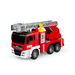 WÓZ STRAŻACKI STRAŻ POŻARNA CIĘŻARÓWKA Z DRABINĄ PRYSKA WODĄ ŚWIECI DUMEL