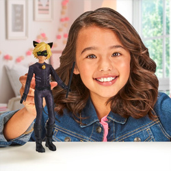 MIRACULOUS BIEDRONKA I CZARNY KOT ADRIEN LALKA CAT NOIR RUCHOME ELEMENTY