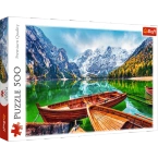 PUZZLE 500 ELEMENTÓW JEZIORO BRAIES WŁOCHY UKŁADANKA 37486 TREFL