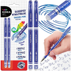 DŁUGOPIS ZMAZYWALNY WYMAZYWALNY ERGONOMICZNY 0,7mm NIEBIESKI KIDEA 2 szt.