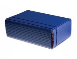 TECZKA ŁAMANA A4 NA GUMKĘ 12 CM - GRANATOWA TT7172