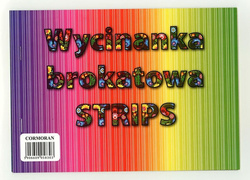 WYCINANKA BROKATOWA A4 PAPIER OZDOBNY STRIPS PASKI