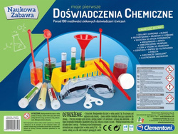 MOJE PIERWSZE DOŚWIADCZENIA CHEMICZNE MAŁY CHEMIK EKSPERYMENTY CLEMENTONI