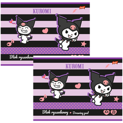 BLOK RYSUNKOWY A4 BIAŁY 20K KRÓLIK KUROMI SZKOLNY ST. MAJEWSKI - 2 sztuki