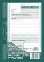 ROZWIĄZANIE UMOWY O PRACĘ SKRÓCONY OKRES WYPOWIEDZENIA  524-3 MICHALCZYK
