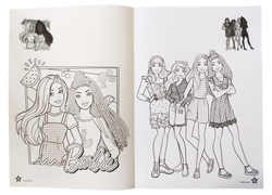 KOLOROWANKA BARBIE Z NAKLEJKAMI MALOWANKA LALKI DLA DZIEWCZYNKI PANINI