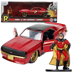 BATMAN BATMOBIL SAMOCHÓD METALOWY ROBIN 1969 CHEVROLET CAMARO FIGURKA DC
