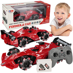 SAMOCHÓD ZDALNIE STEROWANY WYŚCIGOWY AUTO SPORTOWE CZERWONE EFEKT DYMU
