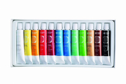 FARBY AKRYLOWE W TUBKACH 12 KOL. 12 ML HAPPY COLOR
