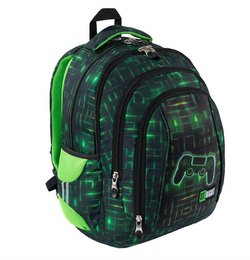 PLECAK SZKOLNY MŁODZIEŻOWY ST.RIGHT MAJEWSKI BP-04 NEON PAD + NAKLEJKI